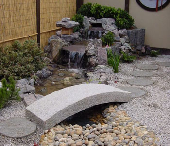 Arched Japanese Granite Bridge